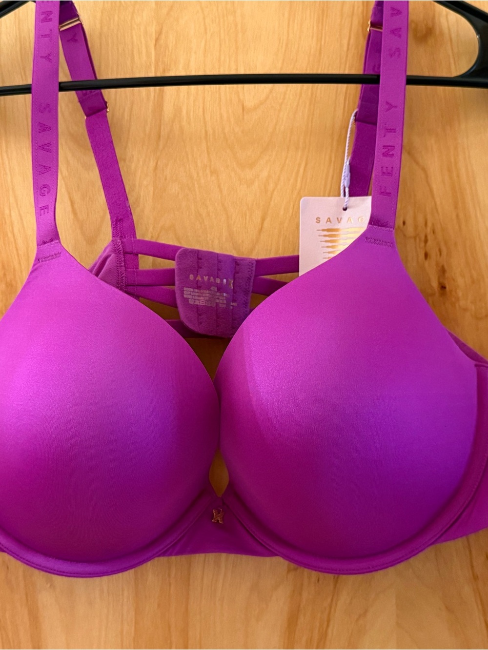 Savage X Fenty Vibrant Purple Padded T-Shirt Bra